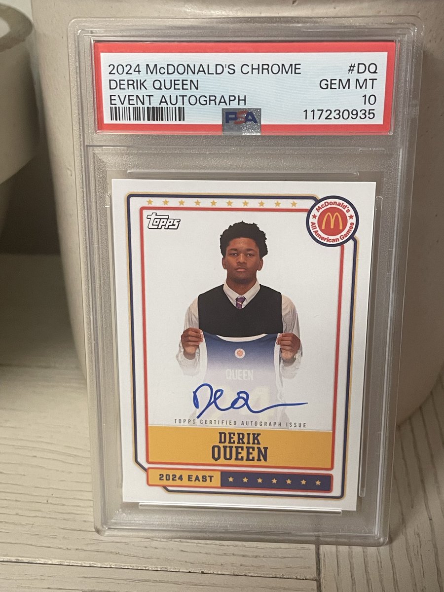 I’m starting to think this card might be worth something someday #NBA #sportscards #DerikQueen