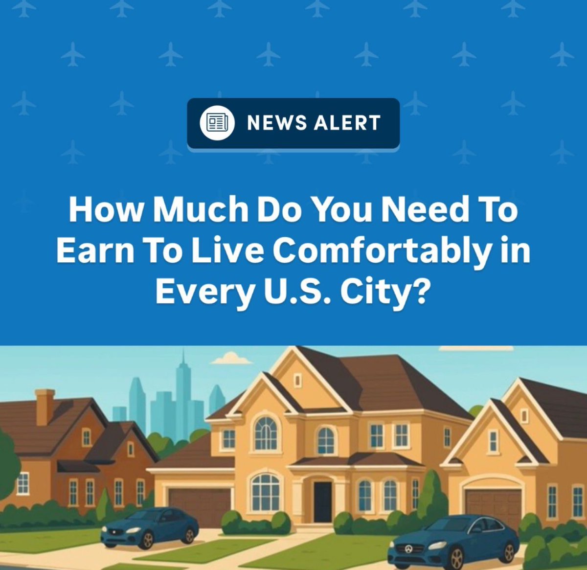 upgradedpoints's tweet image. The Income Needed To Live Comfortably in Every U.S. City [2025] upgradedpoints.com/news/comfortab… 🏡📊