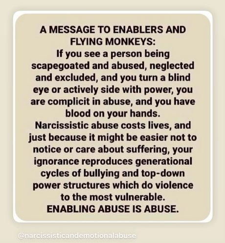 NarcissistBox's tweet image. #enablers #flyingmonkeys #narcissisticabuse #GENERATIONS妄想