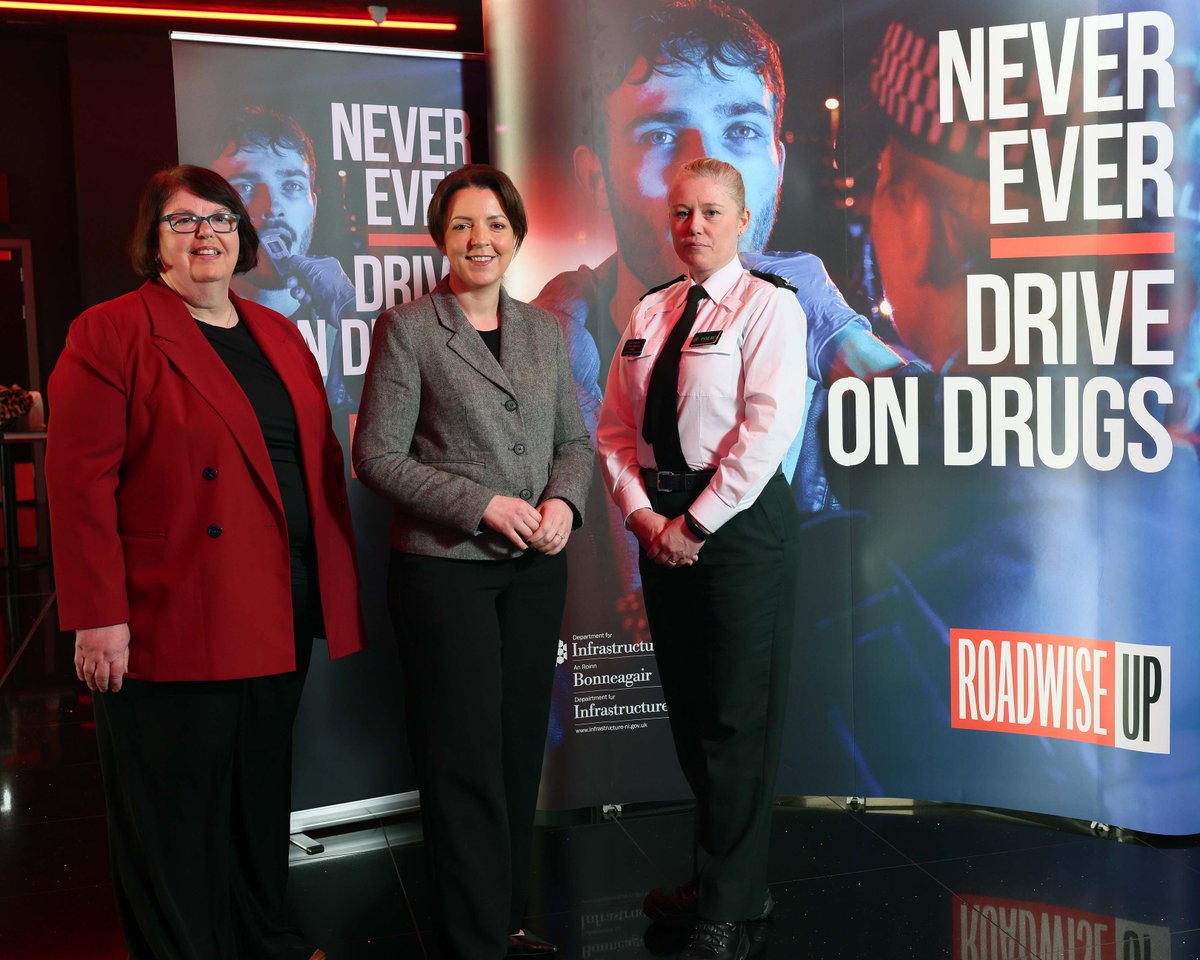 deptinfra's tweet photo. Infrastructure Minister Liz Kimmins has launched a powerful new advertising campaign aimed at tackling the growing threat of drug driving on our roads. 

Read more here: https://t.co/ybCXlwhiJK

@NIFRSOFFICIAL @NIRoadPolicing @PoliceServiceNI
@NIAS999 @roadtozero https://t.co/4gcCGW1X2O