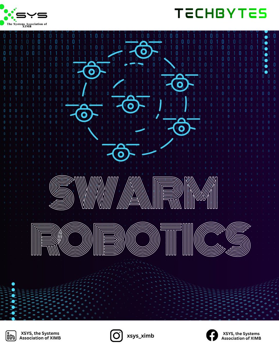 XSYS_XIMB's tweet image. From single bots to collective intellig ence—swarm robotics is where innovation meets nature’s genius.

#SwarmRobotics #TechInnovation #FutureOfAutomation #RoboticsRevolution #xsys #ximb