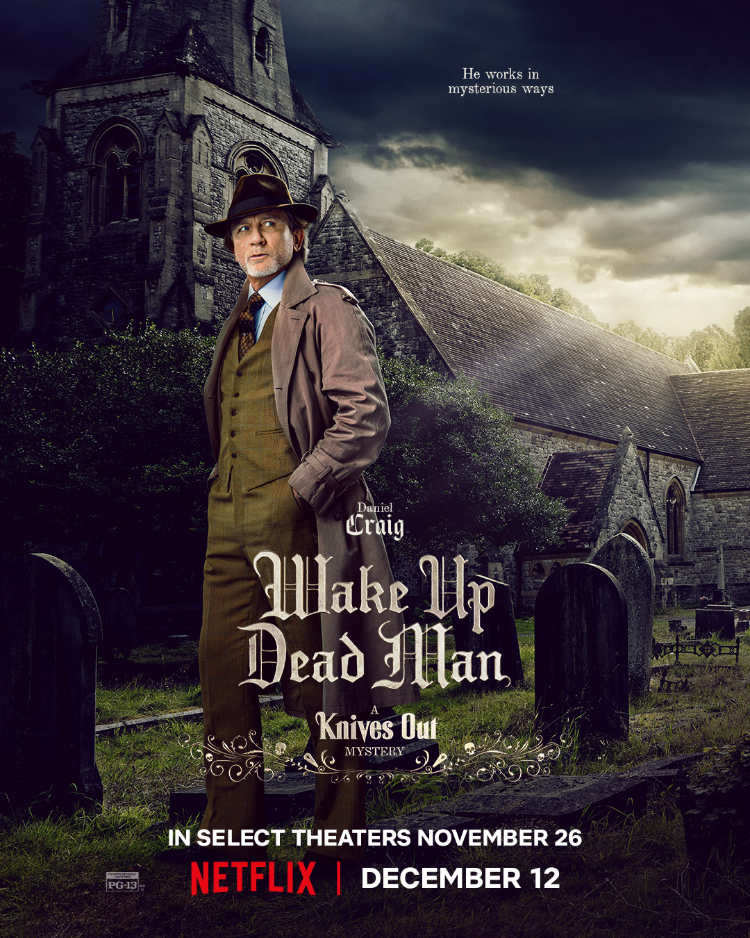 Daniel Craig is terug als Benoit Blanc in nieuwe Wake Up Dead Man poster op Netflix België
