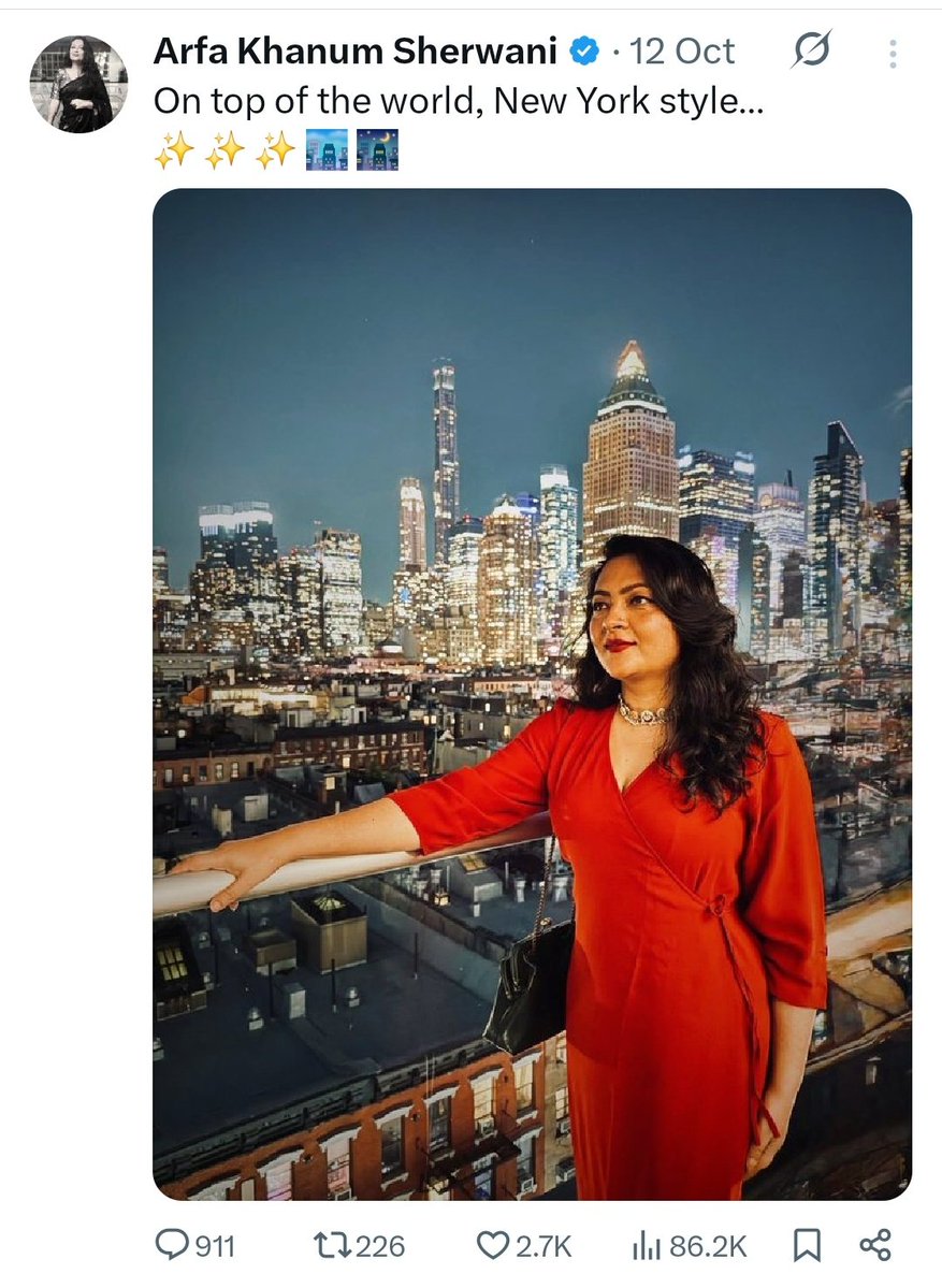 Dear_Men_Life's tweet image. UN and all the US backed leftist organization calls them in conference,  fund them and then she creates Anti Hindu Pro Palestine content.

Remember, the Wire is just not very much viewed youtube channel but still she is able to go on top of the world and click photo.