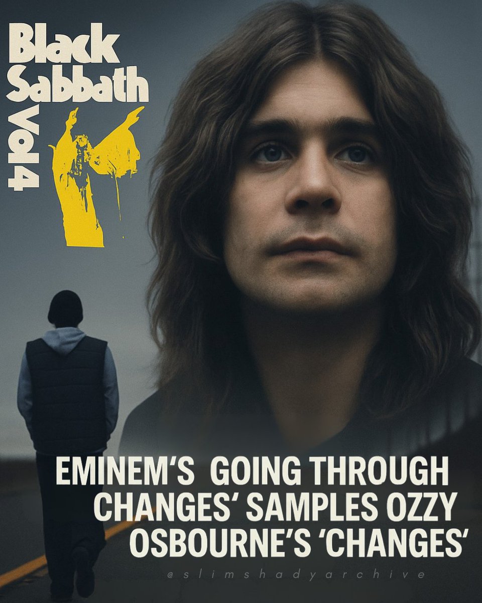 slimshadyarchiv's tweet image. Eminem’s “Going Through Changes” (Recovery, 2010) is built around Black Sabbath’s 1972 track “Changes,” one of the few times Sabbath traded heavy riffs for a stripped-down piano arrangement.

Ozzy Osbourne’s vocal came out of real internal turmoil, especially BillWard&apos;s personal…