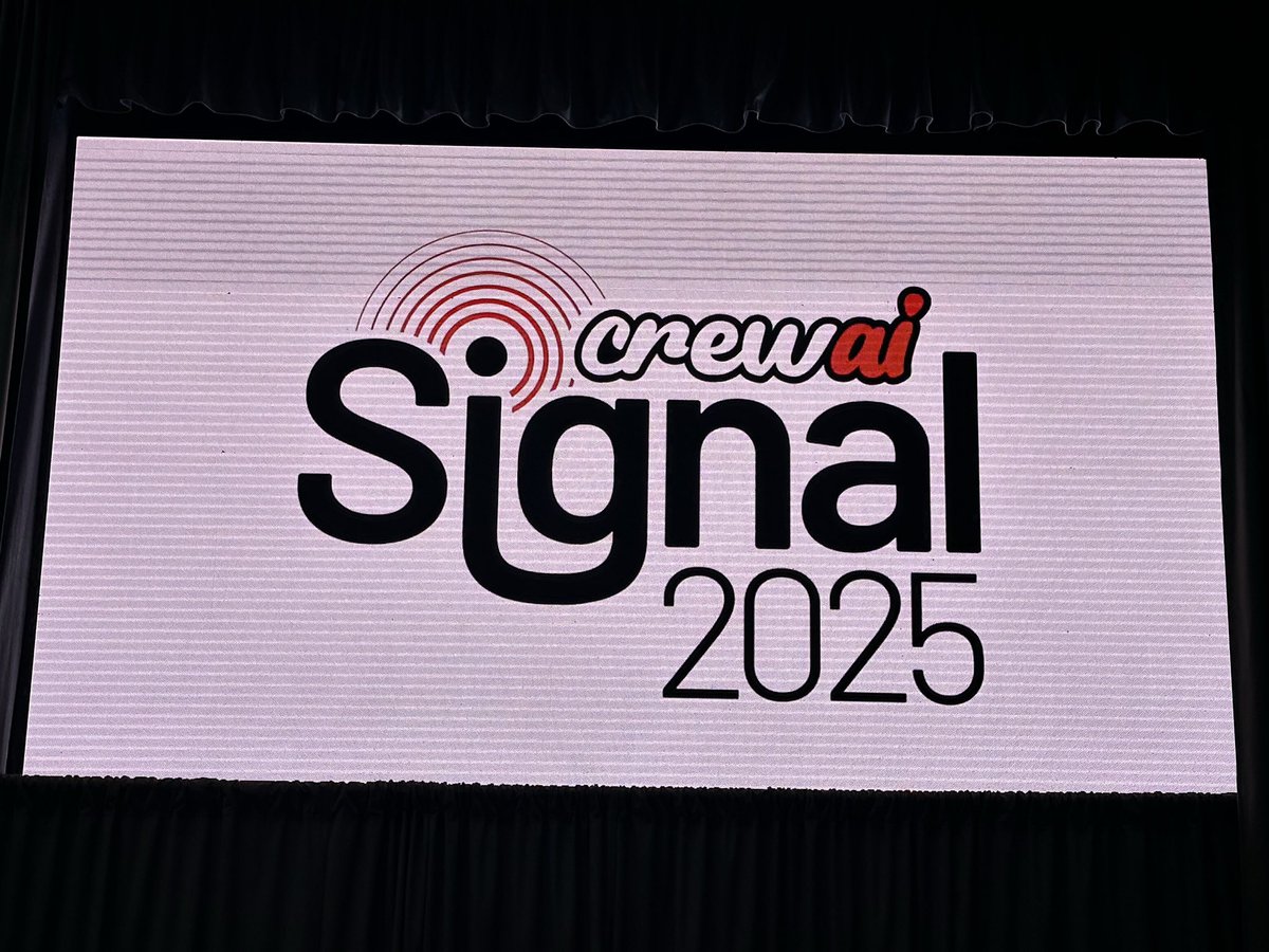 At <a href="/crewAIInc/">CrewAI</a> Signal, diving deep into the world of AI agents. If you are also here let’s meet up!