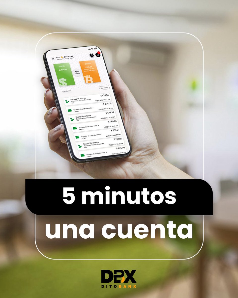 Abrí tu mundo financiero en solo 5 minutos.

Sin filas, sin papeleo, sin complicaciones.
Tu cuenta DitoBanx lista para usar hoy.

Descarga en: ditobanx.com

#elsalvador #ditobanx