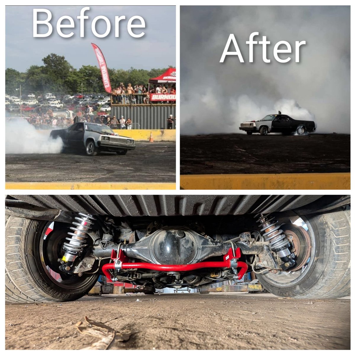 spohnperf's tweet image. Under-car money shot. 🧨

That red bar under the “El Cummino” is our G-Body Pro-Series Rear Drag Sway Bar (PN 920). 1-5/16" solid 4140 chromoly, adjustable links, bolt-on axle saddles. Built for 60' times.

Details &amp;amp; ordering: spohn.net/shop/1978-1987…
#SpohnPerformance #GBody