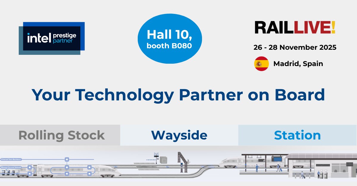 Advantech_IIoT's tweet image. 📍Update: New Hall Location📍

Visit us in  Hall 1️⃣0️⃣ and explore Advantech’s latest smart railway and transportation innovations — from edge computing and connectivity to AI-based systems powering the future of rail.

We look forward to meeting industry leaders and partners to…