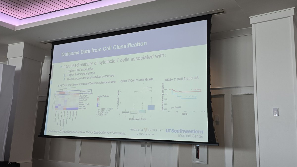 QianJanieQin's tweet image. DR. @JVentoMD giving a wonderful talk on his work leveraging #spatial #proteomics to study the tumor microenvironment of #papillary #RCC at #GUSUMMIT25