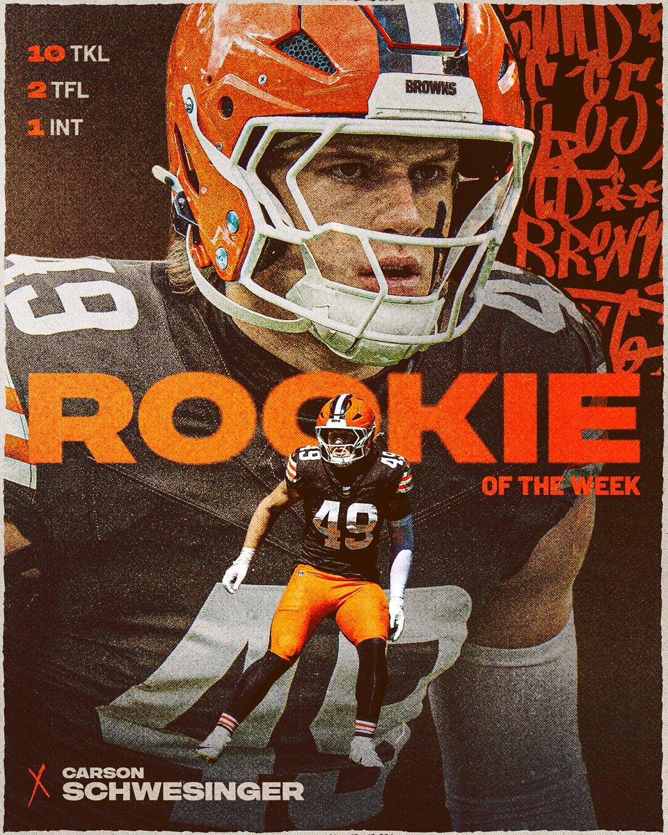 The #DawgPound came through with the votes! Schwes beat out the rest for NFL Rookie of the Week!! 🙌