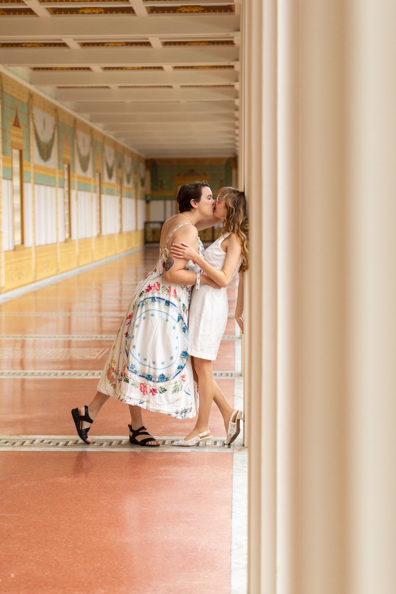 what if we kissed at the full-scale reproduction of a roman villa