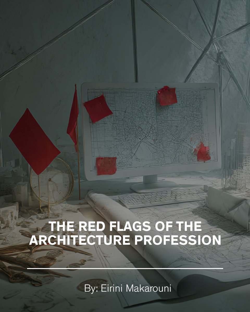Architizer's tweet image. A call for reflection: Offering a sharp critique to the profession’s current culture — not to abandon the field, but to help improve it.

✍️ By: Eirini Makarouni
👉 Read more: hubs.la/Q03VdC230