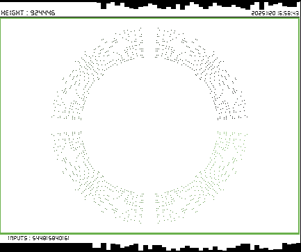 r_topisto's tweet image. #computerart #creativecoding #generativeart :
#bitcoin #blockchain 
LAST Block, Height : 924446
[ See more on topisto.net ]