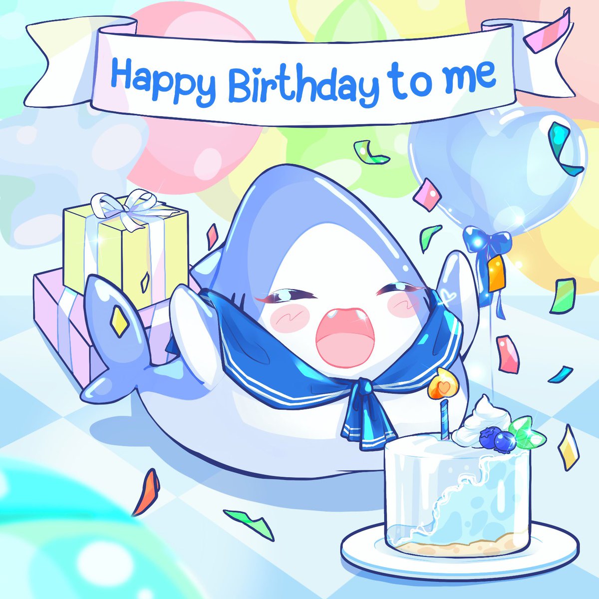 ฉลาม 24 ขวบแล้ว 🦈🎂✨
Art by @.krajukkrajikk (cms by me)