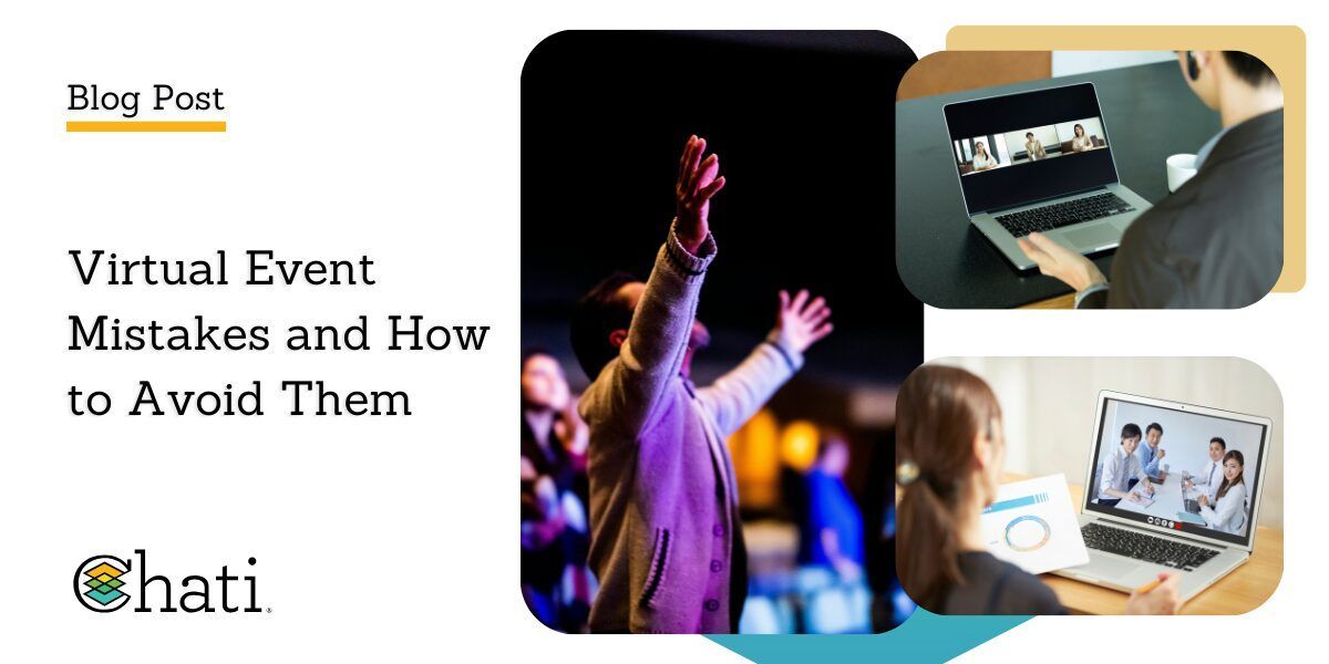 getchati's tweet image. Don&apos;t let common virtual event mistakes hold you back. Learn how to spot and avoid common pitfalls, and uncover expert strategies to deliver consistently impactful online experiences. buff.ly/XJs5L8t