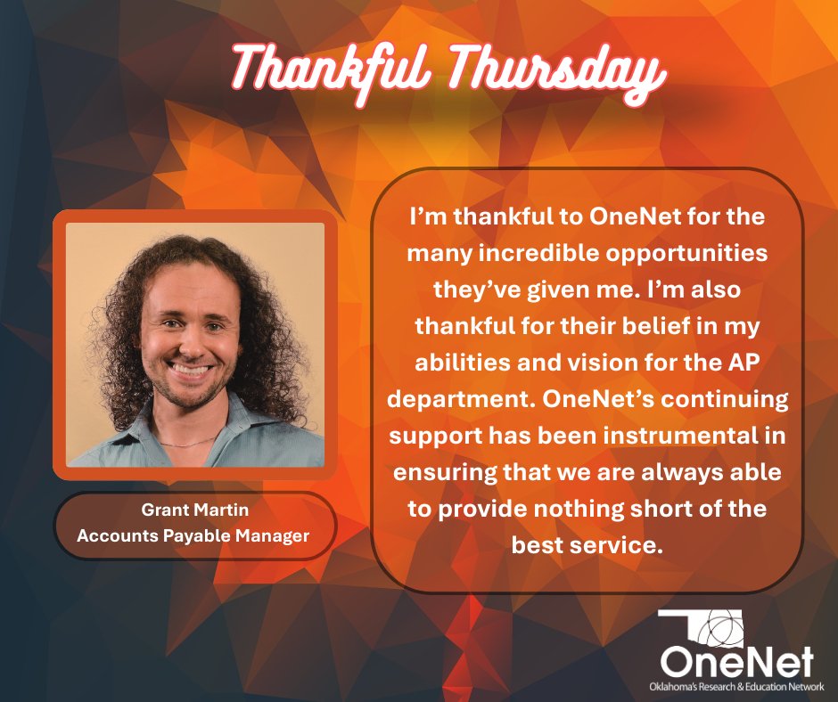 OneNetOK's tweet image. OneNet team members share what they&apos;re thankful for this holiday season. #OneNetConnects #WeAreOneNet
