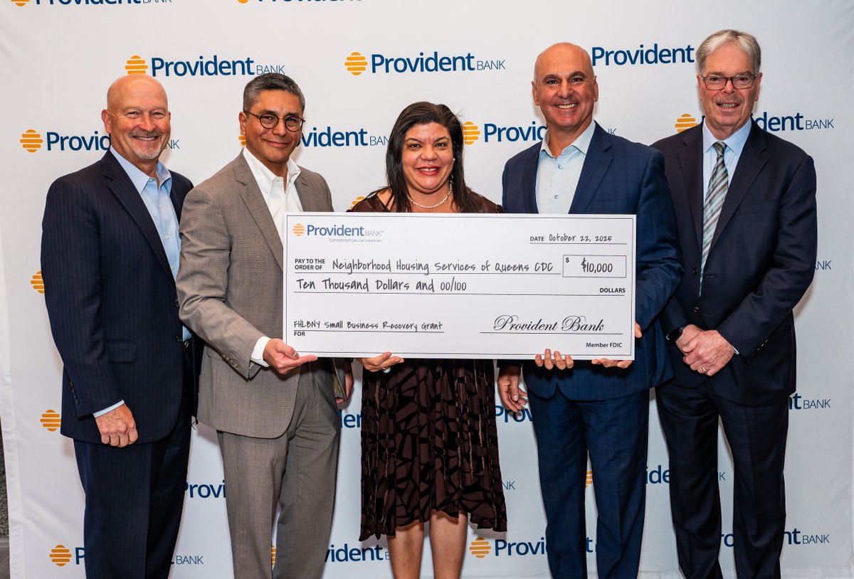 Provident Bank is proud to support Neighborhood Housing Services of Queens CDC (NHSQ) with a $10,000 Federal Home Loan Bank of New York (FHLBNY) Small Business Recovery Grant! NHSQ is a HUD-certified non-profit counseling agency with over 28 years of housing and advisory services