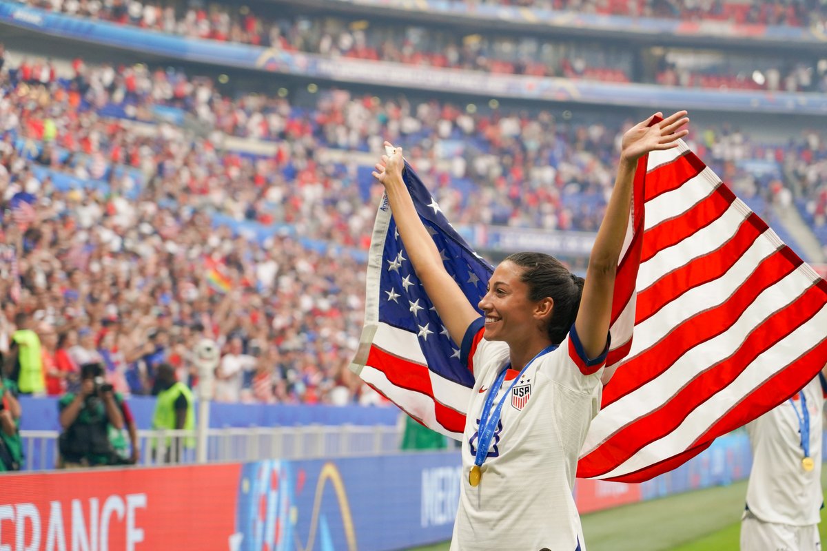Saying thank you in her home state 👑

<a href="/ChristenPress/">Christen Press</a> will be honored in a pre match retirement ceremony before our Jan. 24 match vs. Paraguay at Dignity Health Sports Park ✨