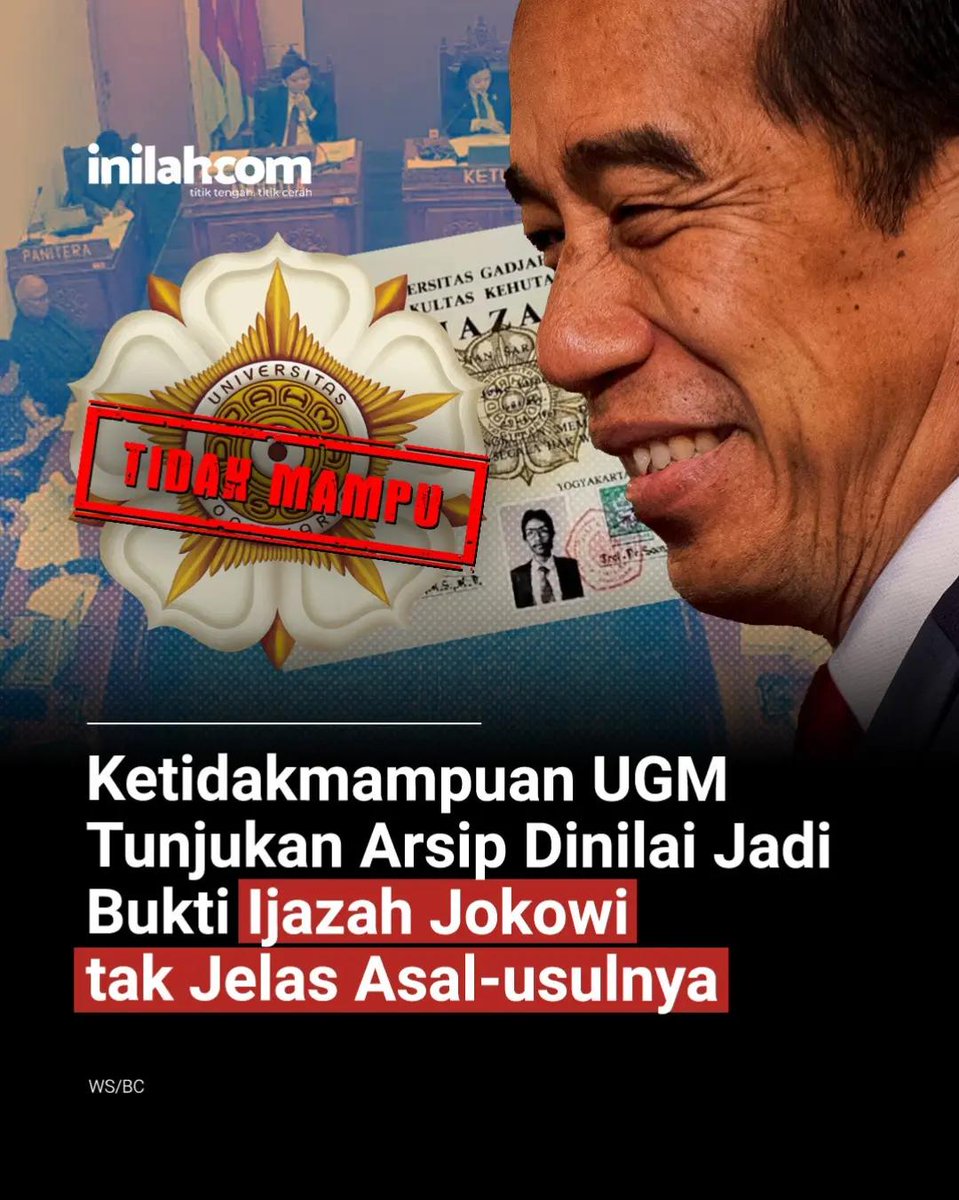 CakKhum's tweet image. Yang percaya ijazah Jokowi palsu coba Retweet, pengen tau banyak yg percaya palsu atau asli
