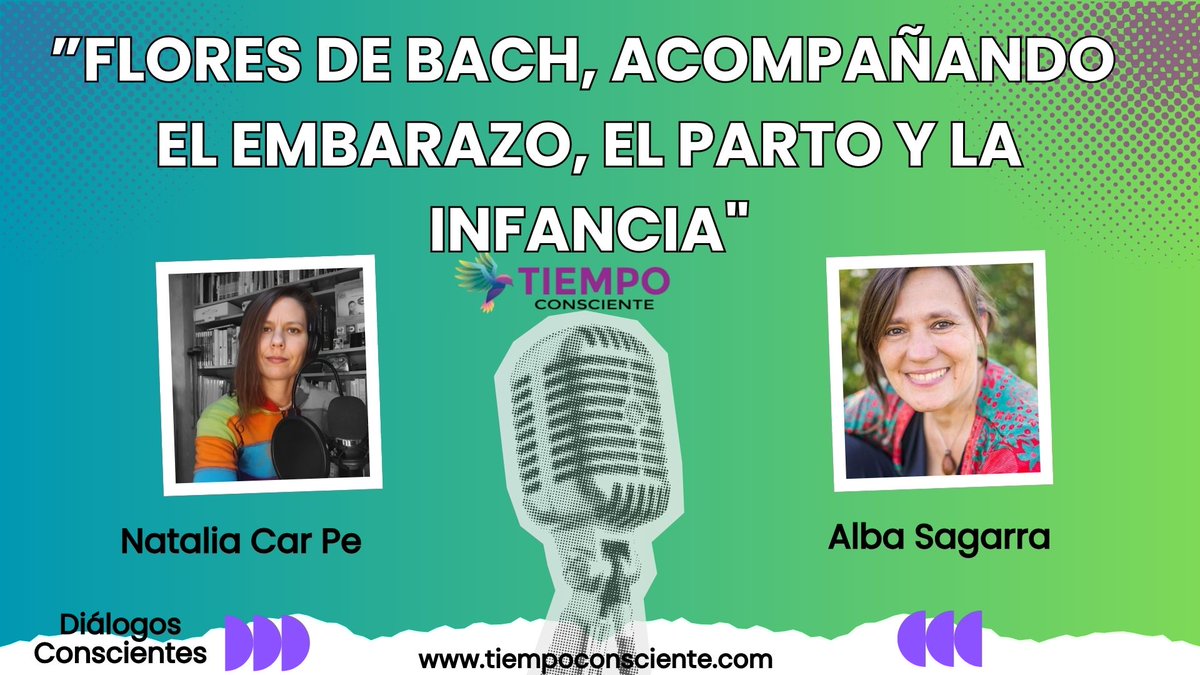 infoconsciente's tweet image. 🎙 Diálogos Conscientes: “Flores de Bach en embarazo, parto, lactancia e infancia” con Natalia Car Pe 🌿.
Hoy, jueves 20/11, compartimos el directo 2024 con Alba Sagarra, en la semana de los derechos de la infancia.
🎥 youtube.com/live/EWc1uSuMt…