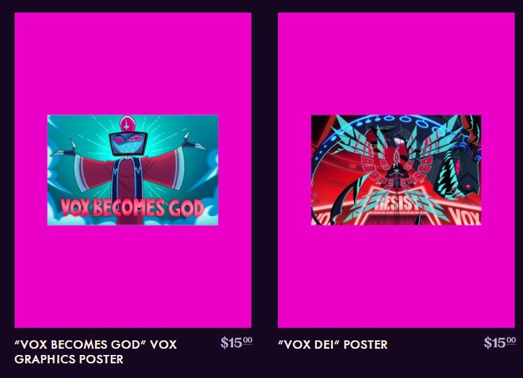 ハズビンホテル VOX ポスター VOX BECOMES GOD