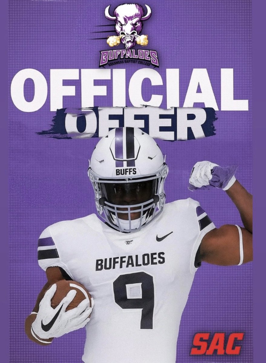 #AGTG I am blessed to receive my first offer from Arkansas Baptist College ⁦<a href="/Dr_NickGarrett/">Dr. Nick Garrett</a>⁩ ⁦<a href="/Dcanes40Lucas/">Derrick Lucas</a>⁩ ⁦<a href="/RealusGeorgeJr/">TrenchMobGuru🧙🏿‍♂️</a>⁩ ⁦<a href="/TigersAndrew/">Andrew College Fighting Tigers Football</a>⁩