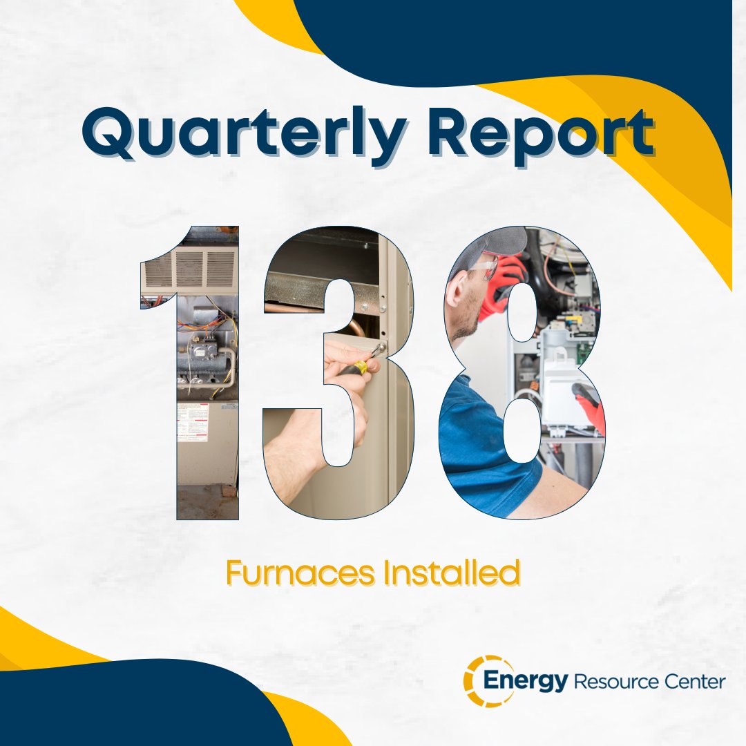 energyrescenter's tweet image. Q4 Update! We installed 138 furnaces this quarter — up from 120 in Q3! That’s 138 families heading into winter safer, warmer, and more energy efficient. ❄️🏡
Huge shoutout to our crews for making it happen! 
#EnergyResourceCenter #WeatherizationWorks