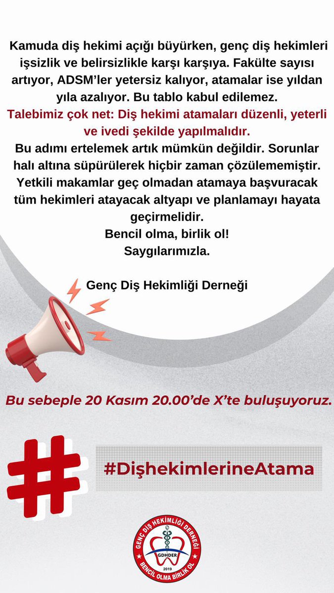 #DişHekimlerineAtama