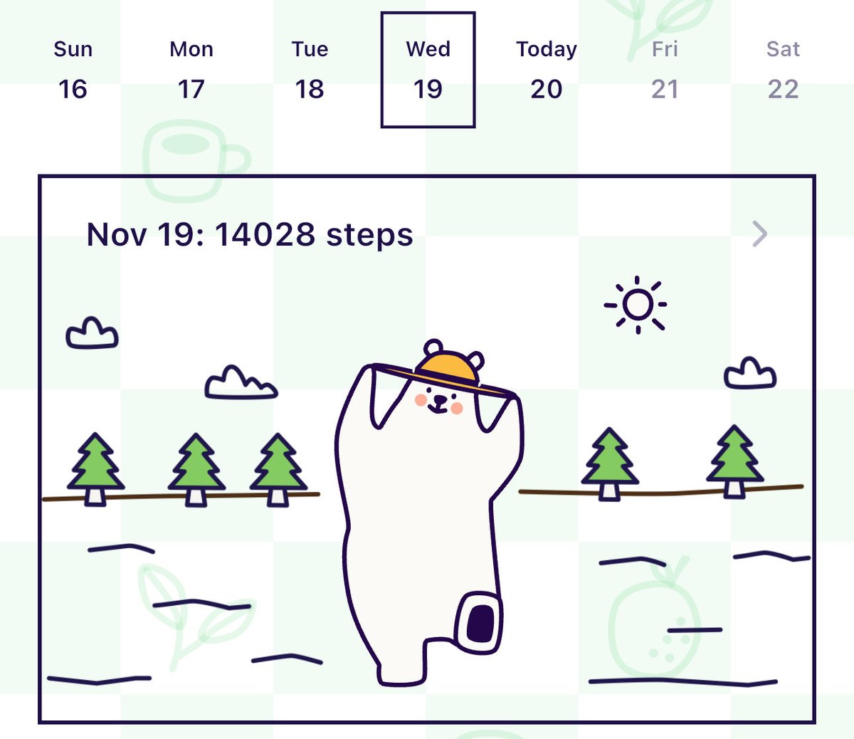 awstupi's tweet image. ❀° ┄──────╮
    11/19: 14028 steps
╰──────┄ °❀
status: goal accomplished