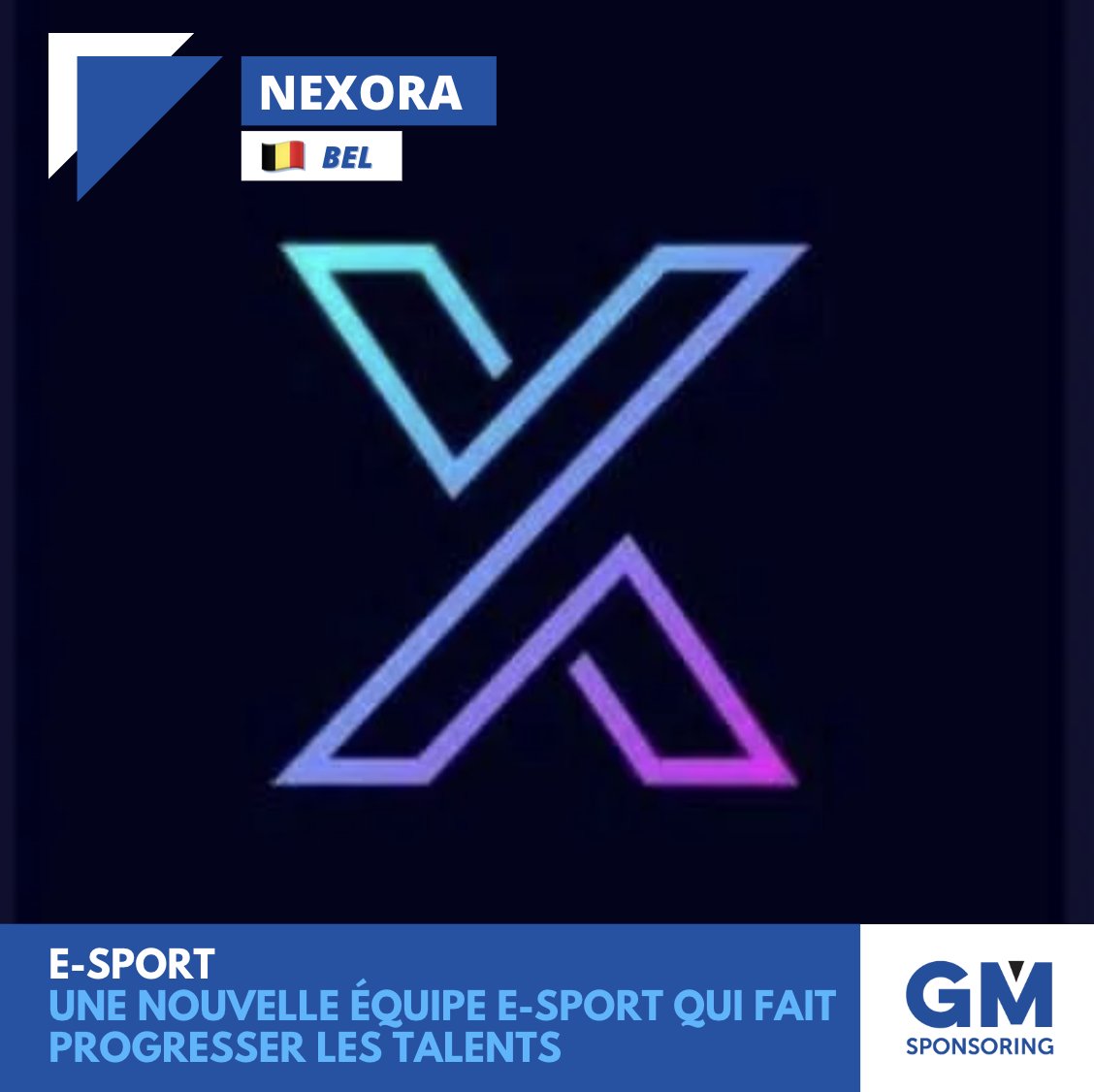🎮🔥 #Esport | Nexora, une nouvelle structure ambitieuse au cœur de la scène gaming belge

Fondée en août 2025, Nexora fait partie des nouvelles équipes e-sport qui structurent progressivement la scène amateur et semi-professionnelle en Belgique. En trois mois, le club a déjà