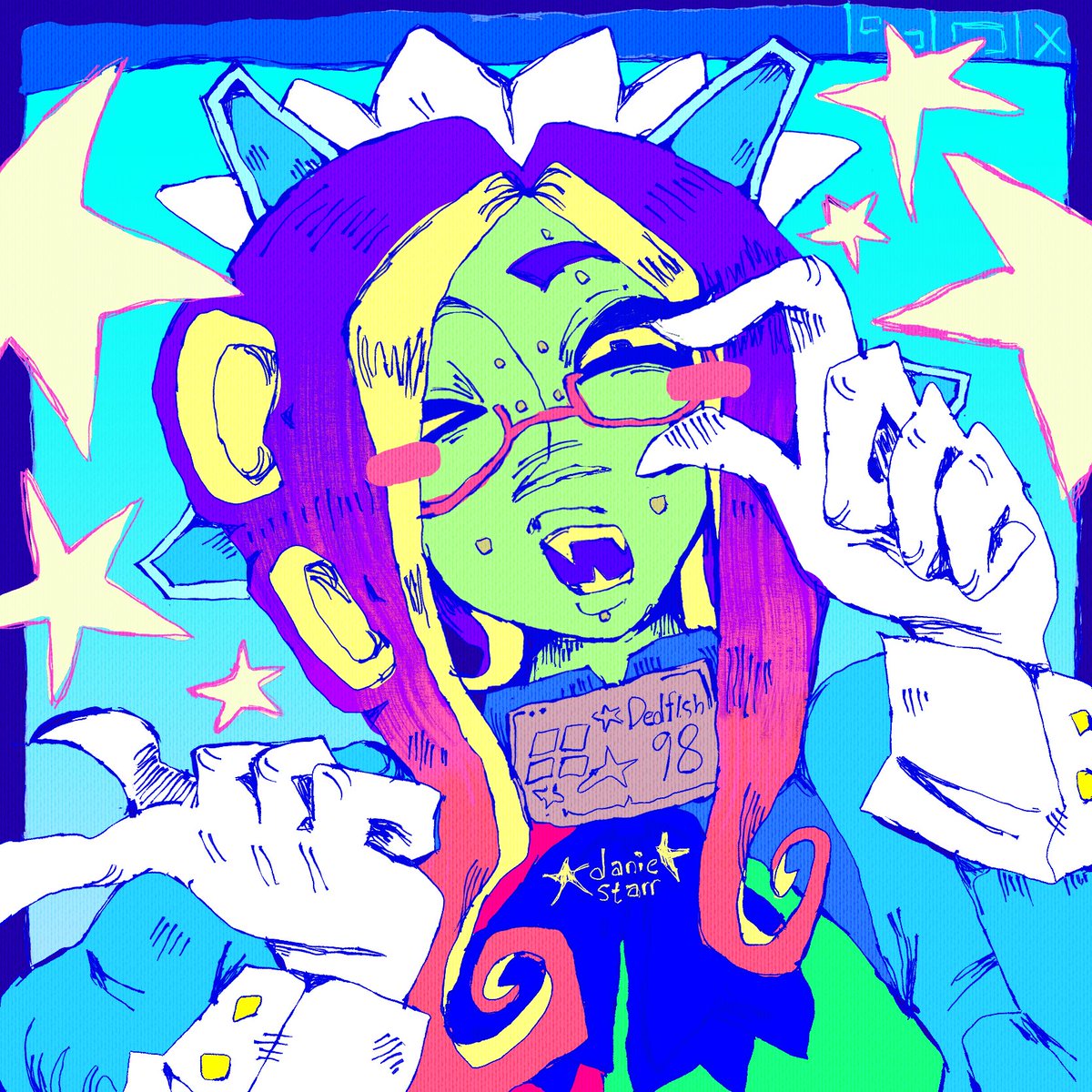 daniestarr_'s tweet image. Headshot commish for @Diavolo_1001101 🩷🩷🩷