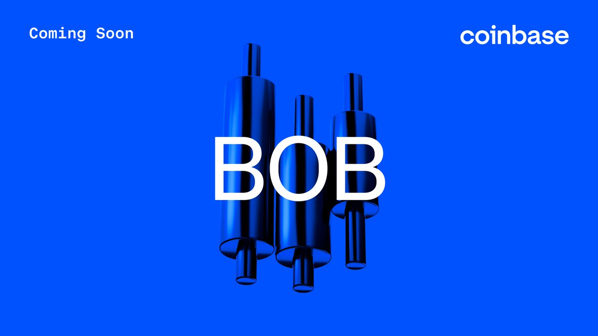 CoinbaseMarkets's tweet image. Spot trading for BOB (BOBBOB) will go live on 20 November 2025. The opening of our BOBBOB-USD trading pair will begin later today if liquidity conditions are met, in regions where trading is supported.