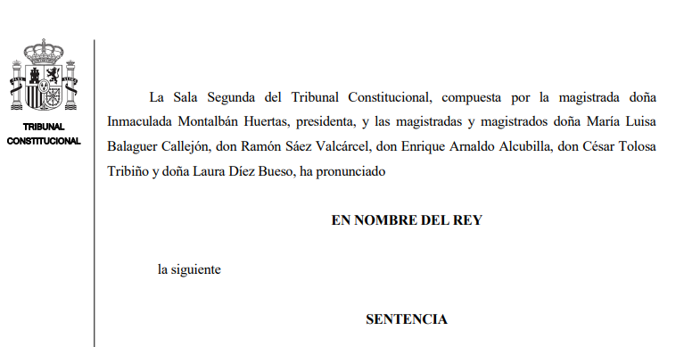 TConstitucionE's tweet image. Sentencia | El Tribunal Constitucional por unanimidad otorga el amparo a la propietaria de una vivienda a la que se le denegó alzar la suspensión del lanzamiento del ocupante ilegal tribunalconstitucional.es/NotasDePrensaD…