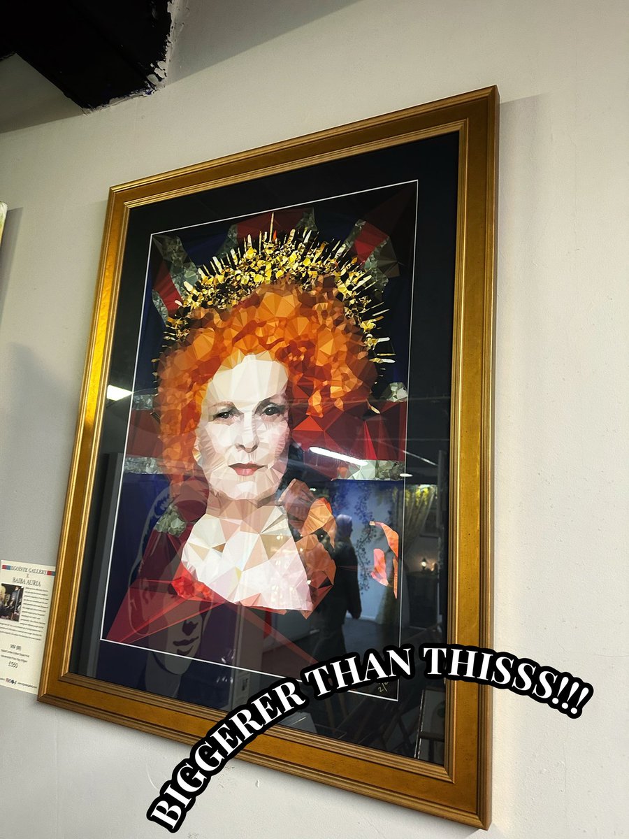 An art lover all the way from Halifax (Yorkshire, that there green place) has ordered a Vivienne that’s bigger than me!!! (I’m tall for an artist, 5’8 1/2 😌)
Can’t wait to see this 💘
You can order my stuff from Egoiste Gallery or, if you’re near <a href="/cornexchangemcr/">Corn Exchange MCR</a> , visit the ⬇️