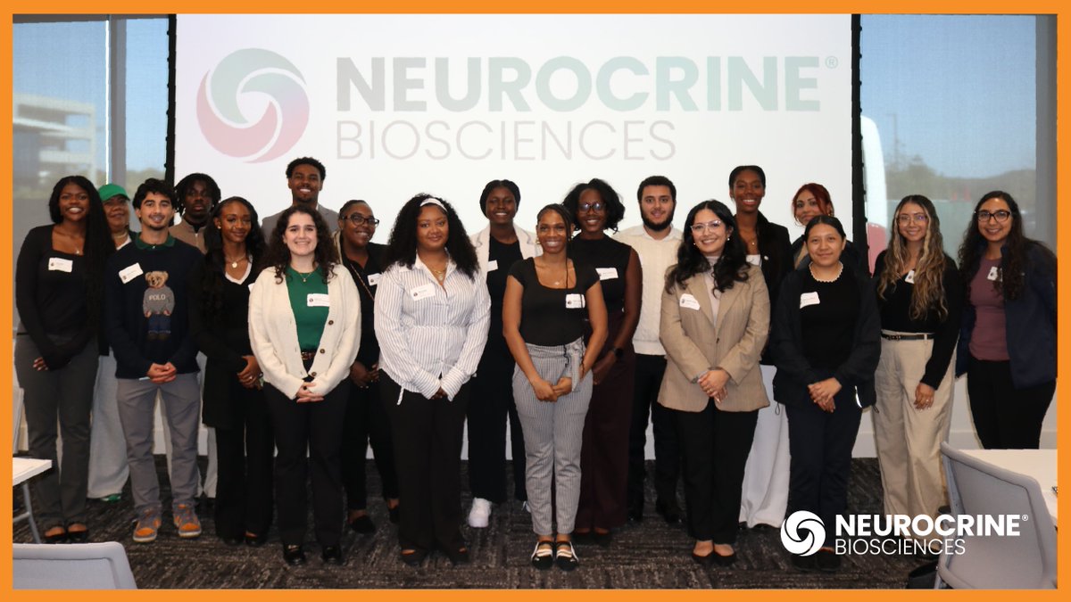 neurocrine's tweet photo. We welcomed students from @cdrewu for a day of exploration and connection. Students toured our labs, networked with early career professionals from our research and development teams, and participated in a resume workshop.

Thank you to all who made the event happen. We hope to keep inspiring the next generation of science leaders!
