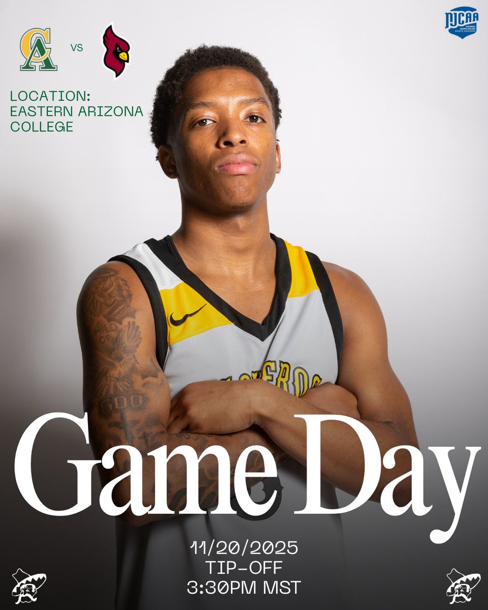 centralazmbb's tweet image. 🚨 GAME DAY 🚨

🆚 North Idaho College 
📍Thatcher, AZ
🕰️ 3:30PM MST

#Vaqueros 🟢🟡