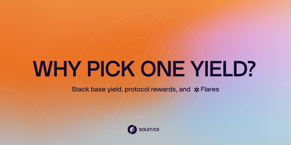 One position to rule them all. 🌞

You can deploy your eUSX on Solana defi: Kamino for lending, Raydium &amp; Orca for liquidity, and Exponent for yield trading.

All three layers stack: base yield exposure from YieldVault, protocol rewards from partners, and up to 15x Flares.