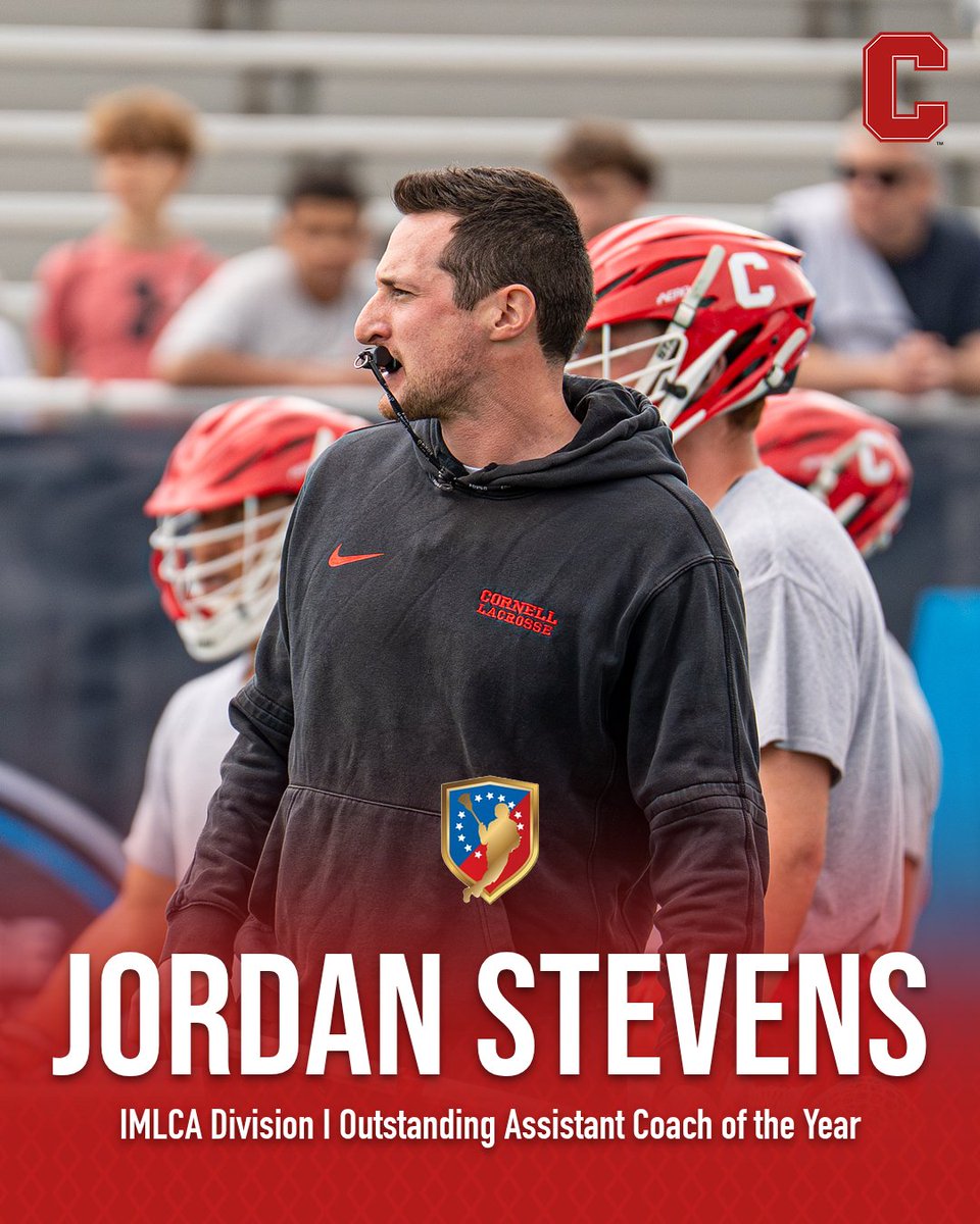 The accolades keep coming for <a href="/CornellLacrosse/">Big Red Lacrosse</a> 

🔴 Connor Buczek ➡️ USILA Coach of the Year
🔴 Jordan Stevens ➡️ IMLCA Most Outstanding Assistant Coach of the Year. 

📰: bit.ly/3K5iuPM

#YellCornell 🐻