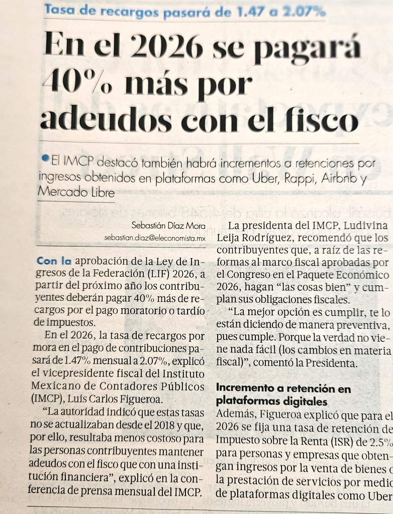 El gobierno federal ya no encuentra cómo pagar las cuentas: el despilfarro y la corrupción sangran las arcas.

 La pregunta: ¿Cuánto más pueden presionar al contribuyente formal?

El consuelo: No están hablando de "transformar" la autonomía del Banco de México (¿aún?)