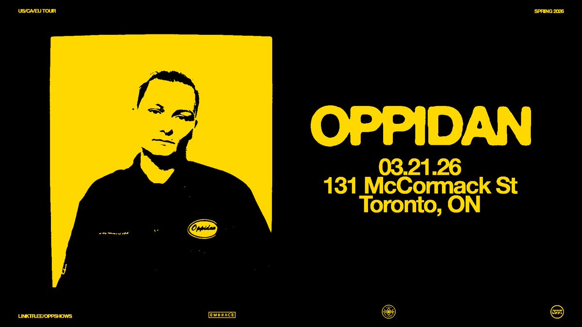 JUST ANNOUNCED: UK producer Oppidan and her distinctive blend of UK Garage are taking over 131 McCormack St on Saturday, March 21!
ON SALE: Fri, Nov 21 | 10AM
🎟️: ticketweb.ca/event/oppidan-…