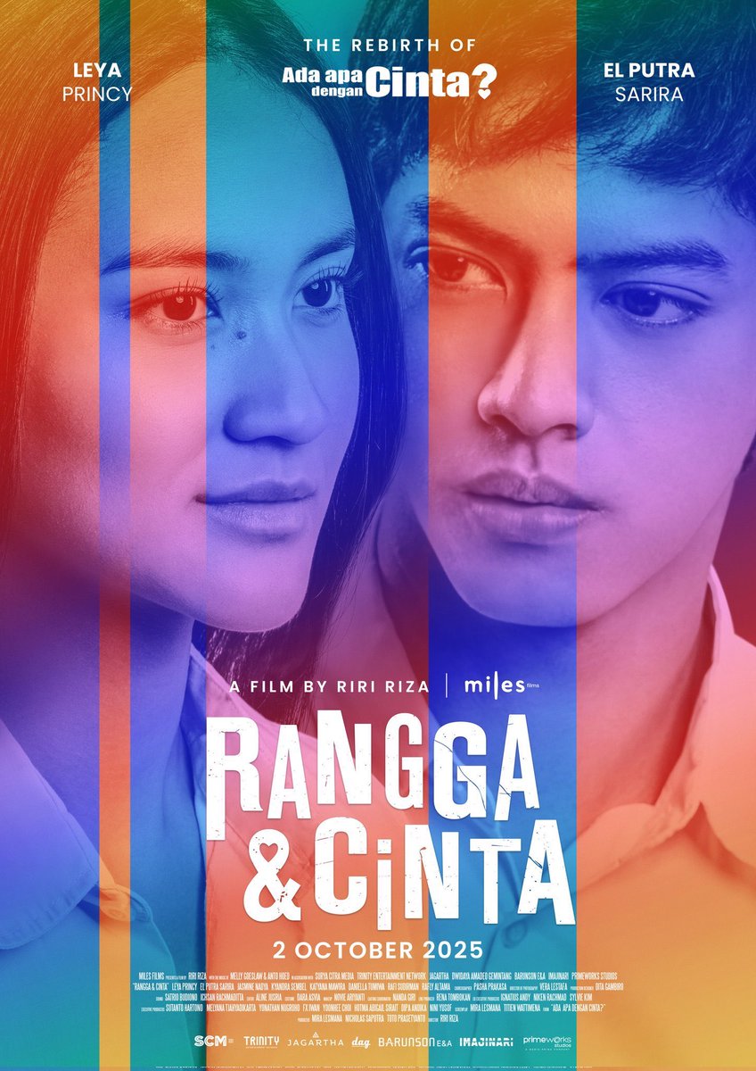 FilmIndoSource's tweet photo. Riri Riza’s ‘RANGGA &amp; CINTA’ ultimately SWEEPS the Viewers’ Choice categories at the 2025 Festival Film Indonesia (FFI). #FFI2025

• Film of Viewers’ Choice
• Actress of Viewers’ Choice - Leya Princy
• Actor of Viewers’ Choice - El Putra Sarira https://t.co/cdqIIYvggt