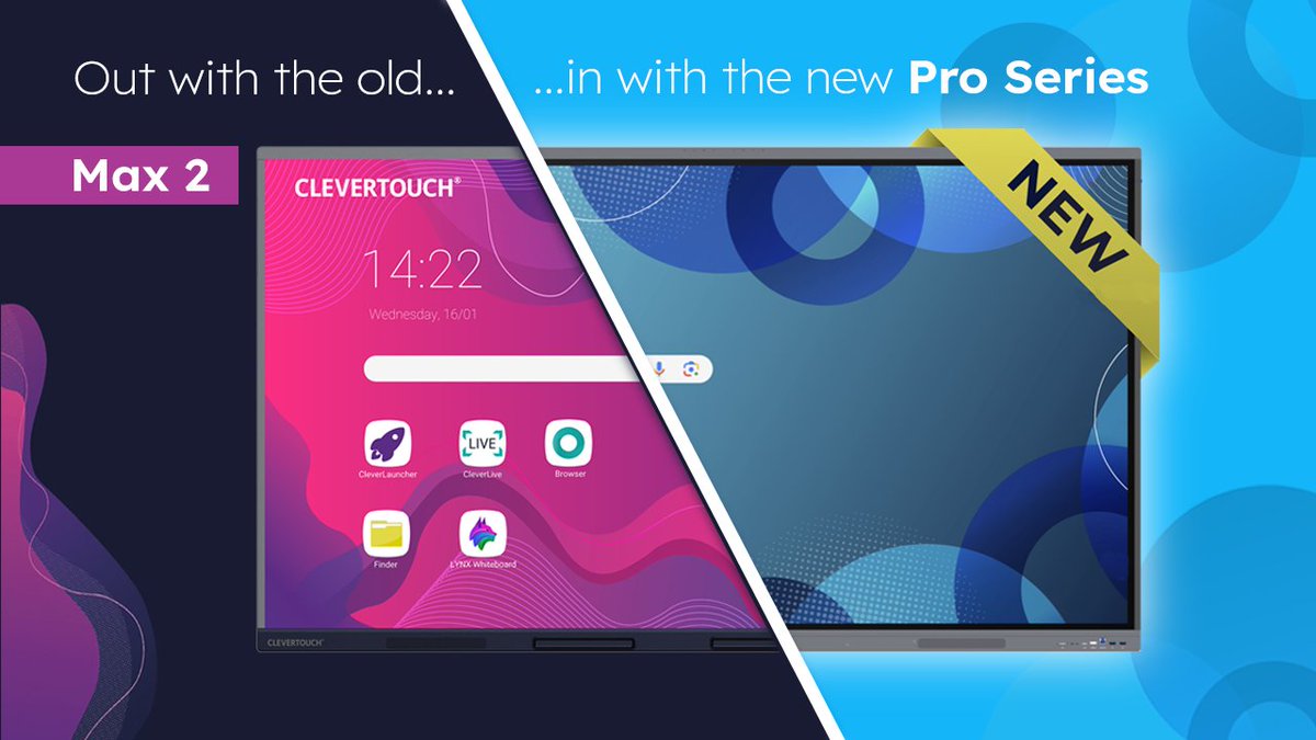 boxlightinc's tweet image. The Clevertouch Max 2 is being discontinued — and the new Clevertouch Pro Series is here to deliver faster performance, EDLA security, and better value.

Contact us for upgrade options!
 #Clevertouch #ProSeries #AVTech