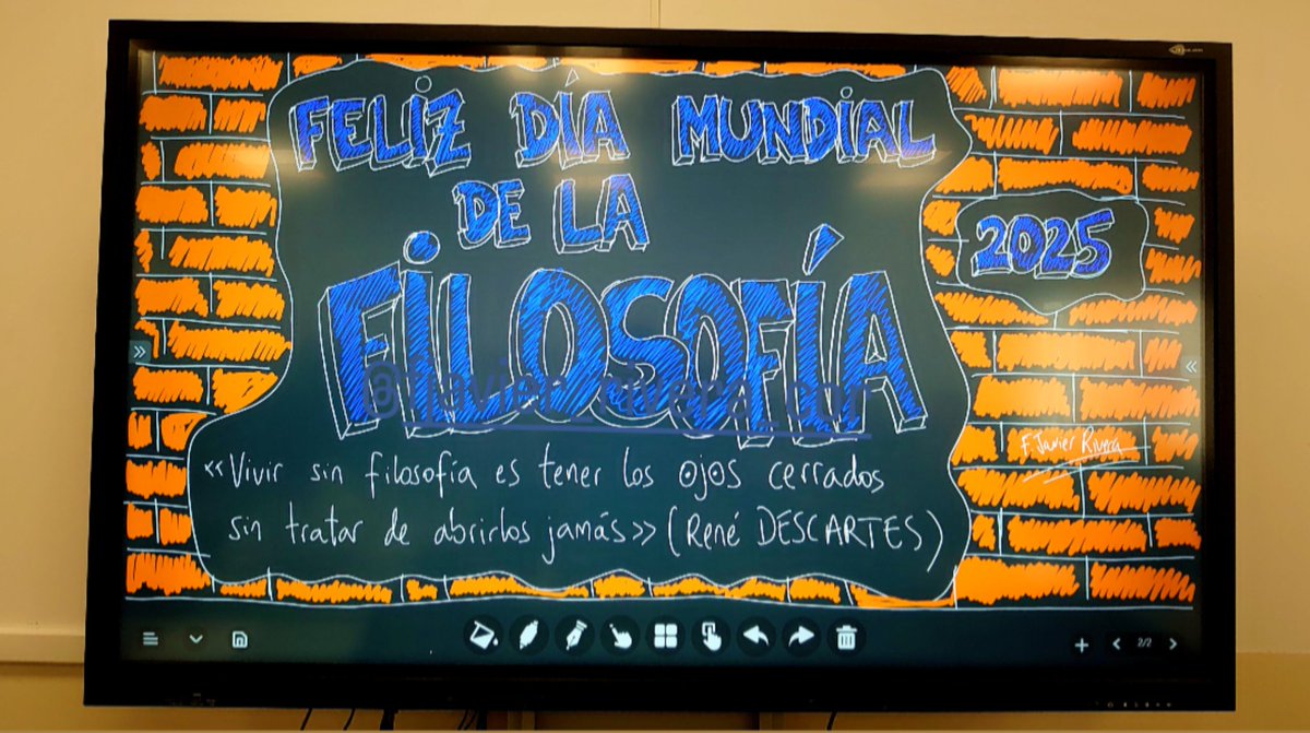 Contra la barbarie y la tiranía, hoy jueves 20 de noviembre celebramos el #DíaMundialDeLaFilosofía

#DíaMundialDeLaFilosofía2025
 #DíaDeLaFilosofía2025 #DíaDeLaFilosofía 
#Filosofía