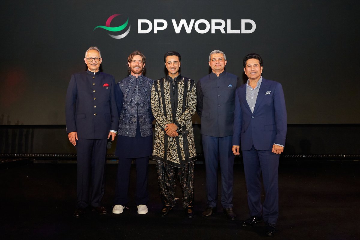 CricCrazyJohns's tweet image. THE NEW BRAND AMBASSADOR OF DP WORLD - ABHISHEK SHARMA 🦁