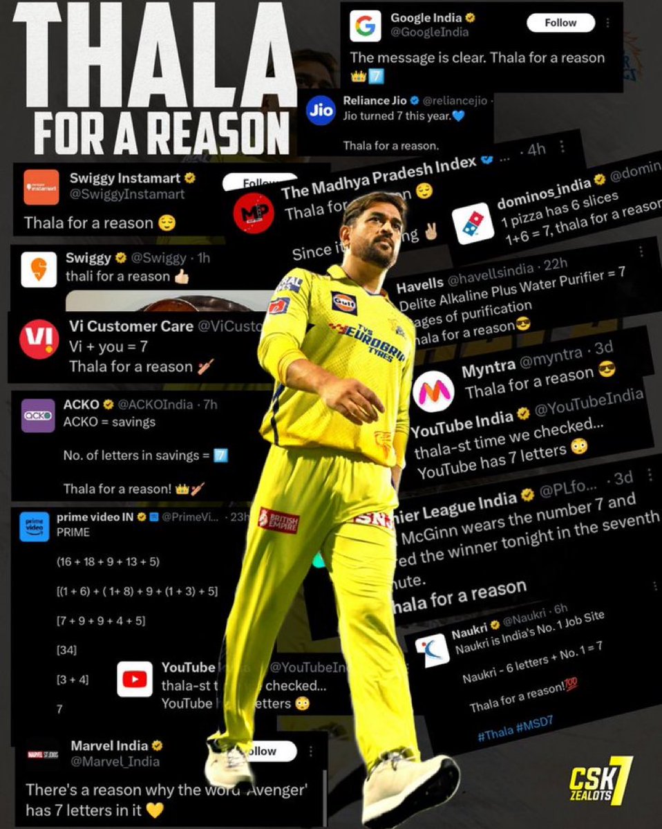 CSKFansArmy's tweet image. THALA FOR A REASON 🤫🔥