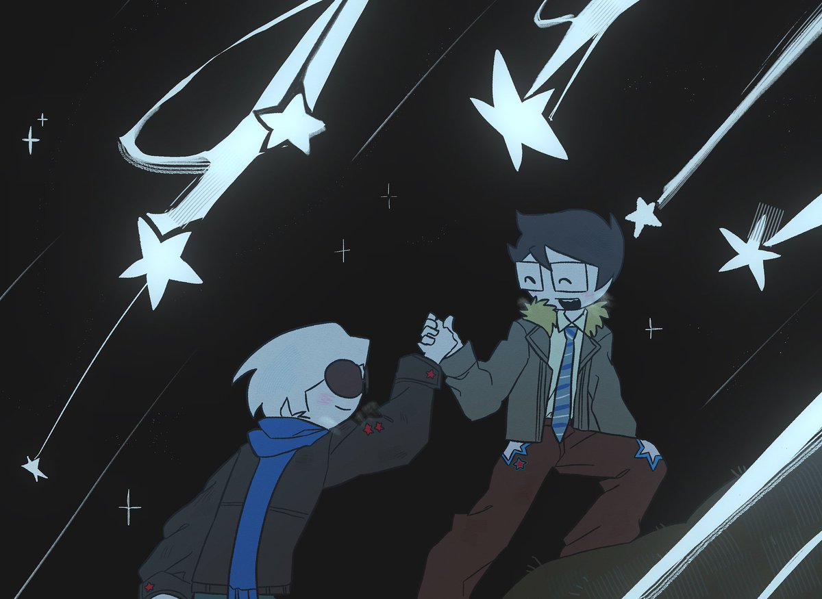 Beloz_hs's tweet image. shooting star #Homestuck #johndave