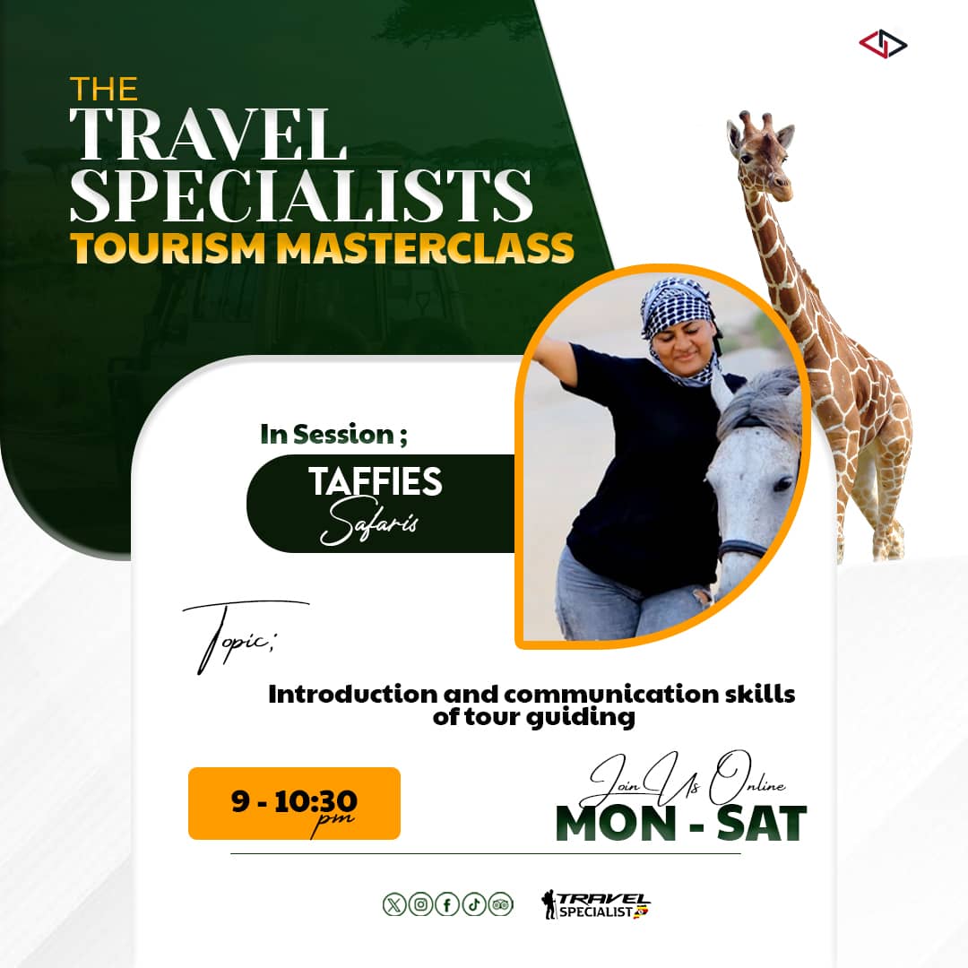 larebae_1's tweet image. Day 4 of The travel specialist tourism master-class. Tonight @taffies_safaris is taking us through the art of tour guiding. This class is meant to shape and equip future tour guides on turning journeys into lifelong memories.