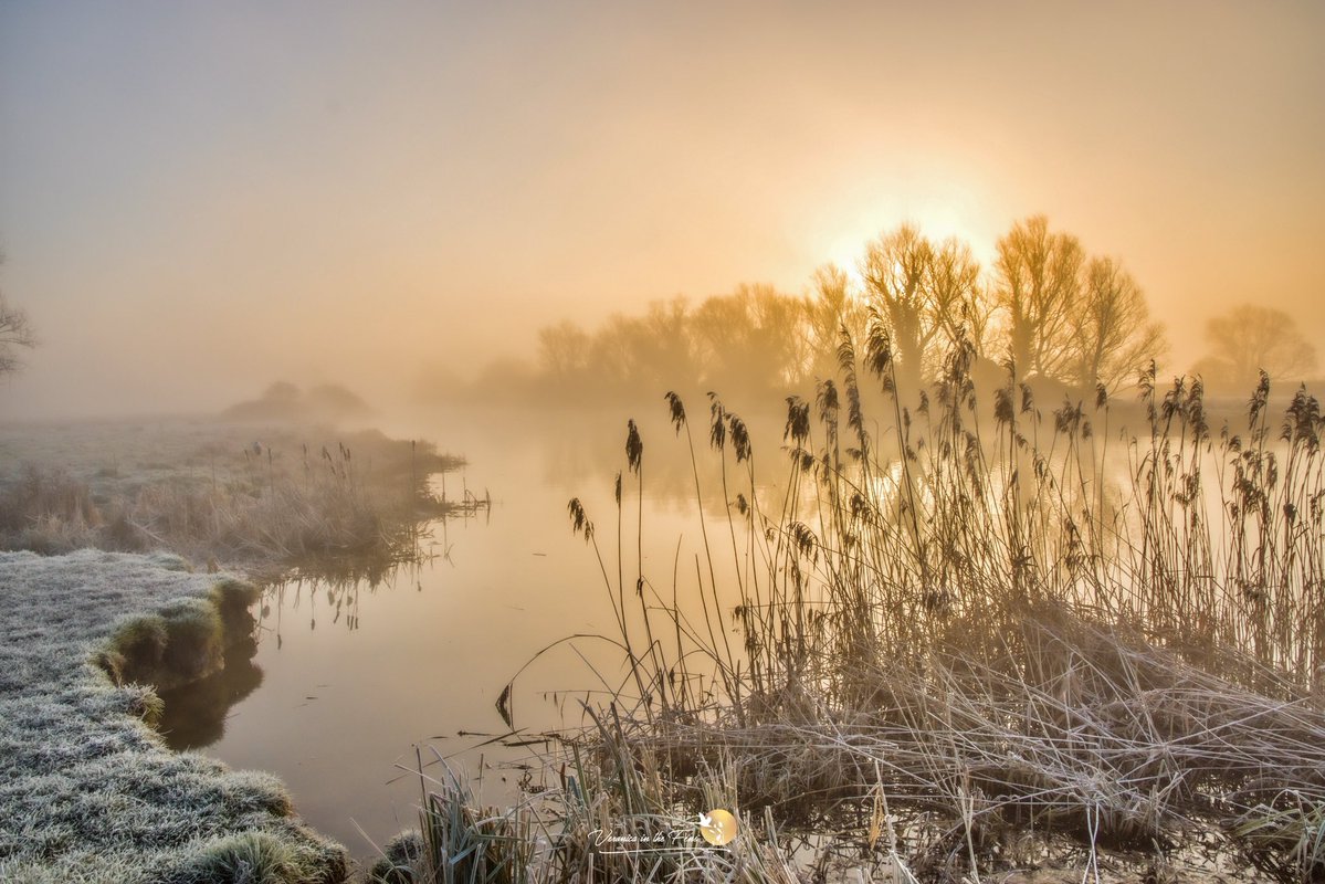 VeronicaJoPo's tweet image. Frosty sunrise over the river Great Ouse in Ely ❄️
My December photo in the “Sunrise &amp;amp; Sunset” Calendar for 2026 😍
A lovely Christmas gift 🎁 
Shop here😁
veronicainthefens.company.site