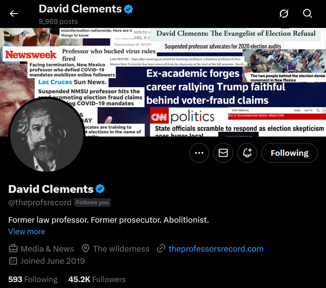 It's Thursday! 

Join us for a special episode tonight of Tracing Justice! 

Tonight Tracie <a href="/TaylorTracie76/">⚔️Tracie Taylor⚔️</a> and I <a href="/jgt58maga/">⚖️The Justice Cometh⚖️</a> interview one of the greats in our movement, Professor David Clements <a href="/theprofsrecord/">David Clements</a> !

Tonight will be interesting to say the least!

We will be