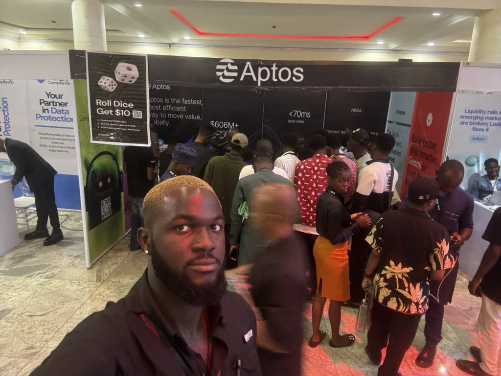 I got so carried away yapping about  <a href="/Aptos/">Aptos</a> today at the West African Stablecoin summit hosted  by <a href="/afristablecoin/">Africa Stablecoin Network</a> that I forgot to share highlights of the exciting moments 🥹🤩

We had so many amazing people present as we deliberated and discussed on the stable coin landscape in